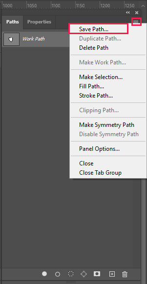 how to save path in photoshop