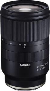 Tamron 28-75mm F/2.8 for Sony Mirrorless Full Frame E Mount lens for car photography 