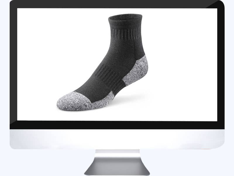 clipping path action service sample with socks image