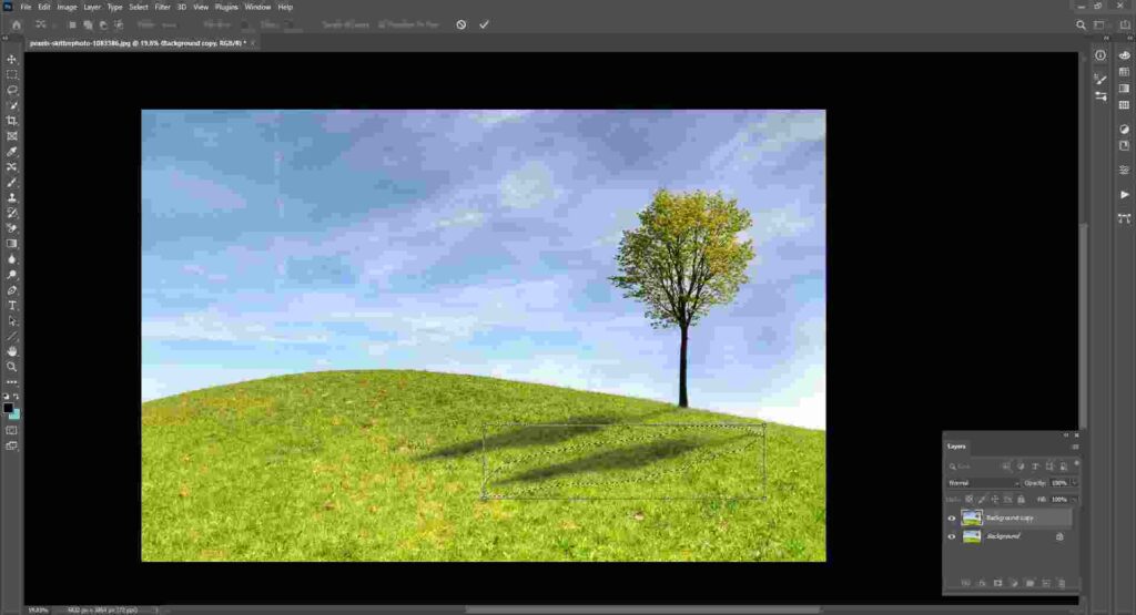 select image for removing shadows in photoshop