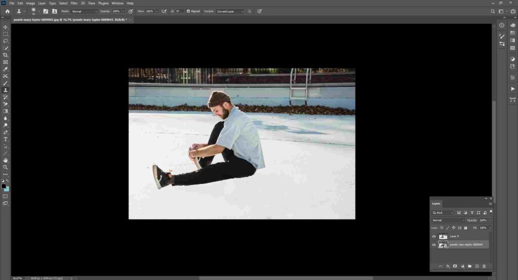 remove shadow in photoshop using clone stamp tool