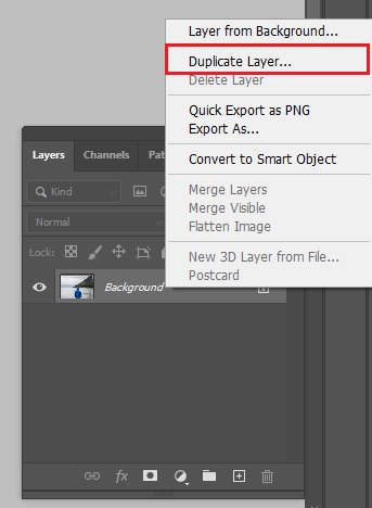 how to duplicate layer in photoshop