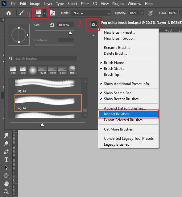 import brush presets in photoshop