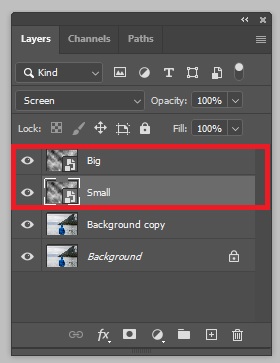 duplicate cloud layer in photoshop