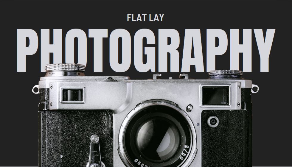 flat lay photography