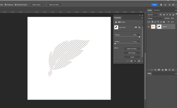How to Remove the White Background in Photoshop add layer mask