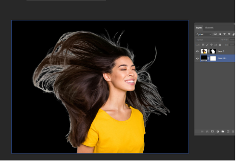 How to Remove the White Background in Photoshop Darken the subject