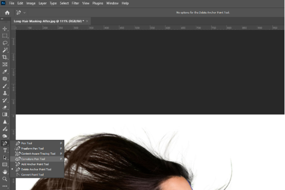 How to Remove the White Background in Photoshop Delete Anchor Point Tool