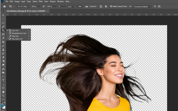 How to Remove the White Background in Photoshop Image crop 1