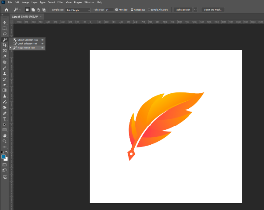 How to Remove the White Background in Photoshop magic wand tool