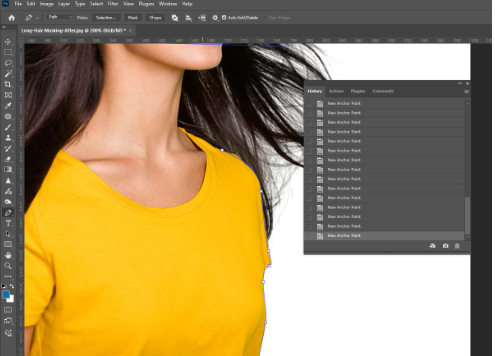 How to Remove the White Background in Photoshop anchor point