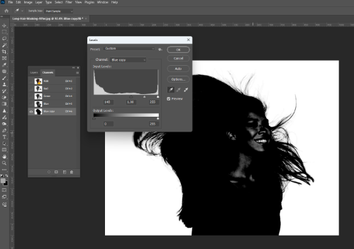 How to Remove the White Background in Photoshop black over