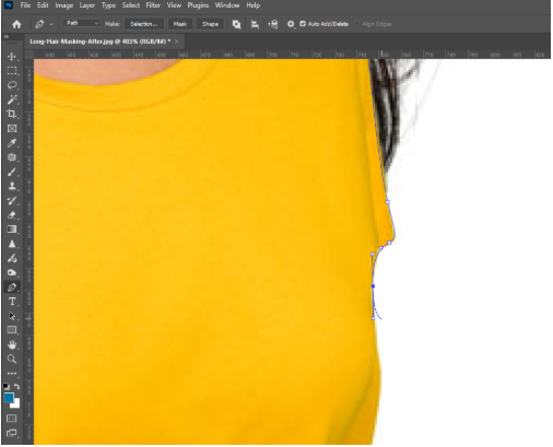 How to Remove the White Background in Photoshop corner like near the neck