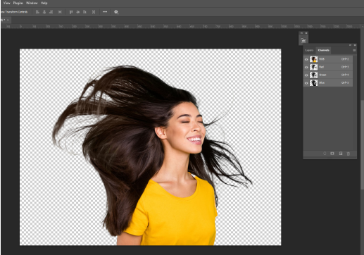 How to Remove the White Background in Photoshop ctrl 1