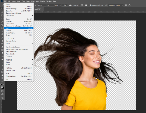 How to Remove the White Background in Photoshop save